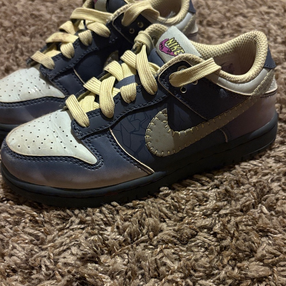 Nike Kids Sneakers - Blue and Cream